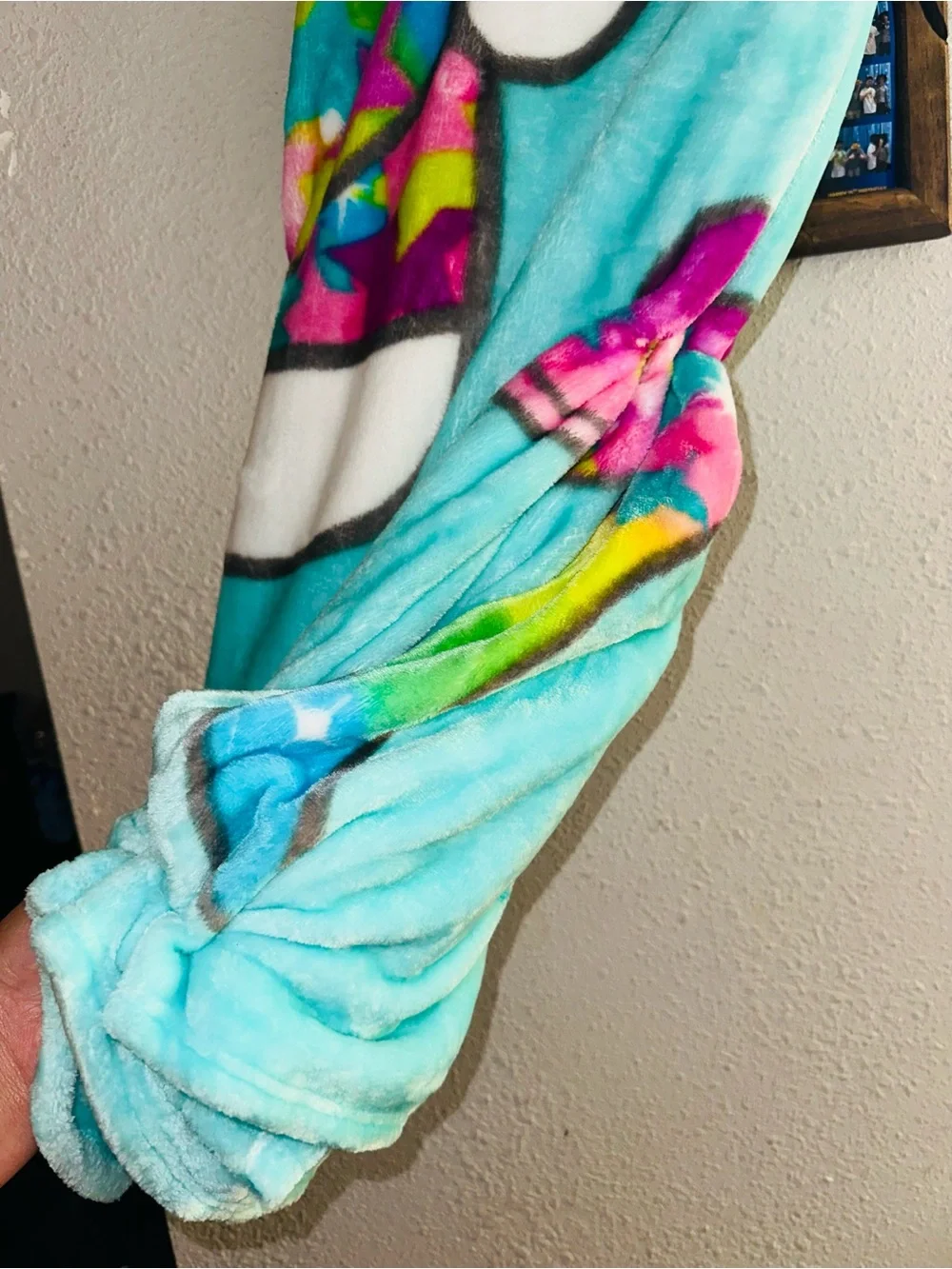 Hello Kitty Cloud Throw Blanket - Pink & Aqua